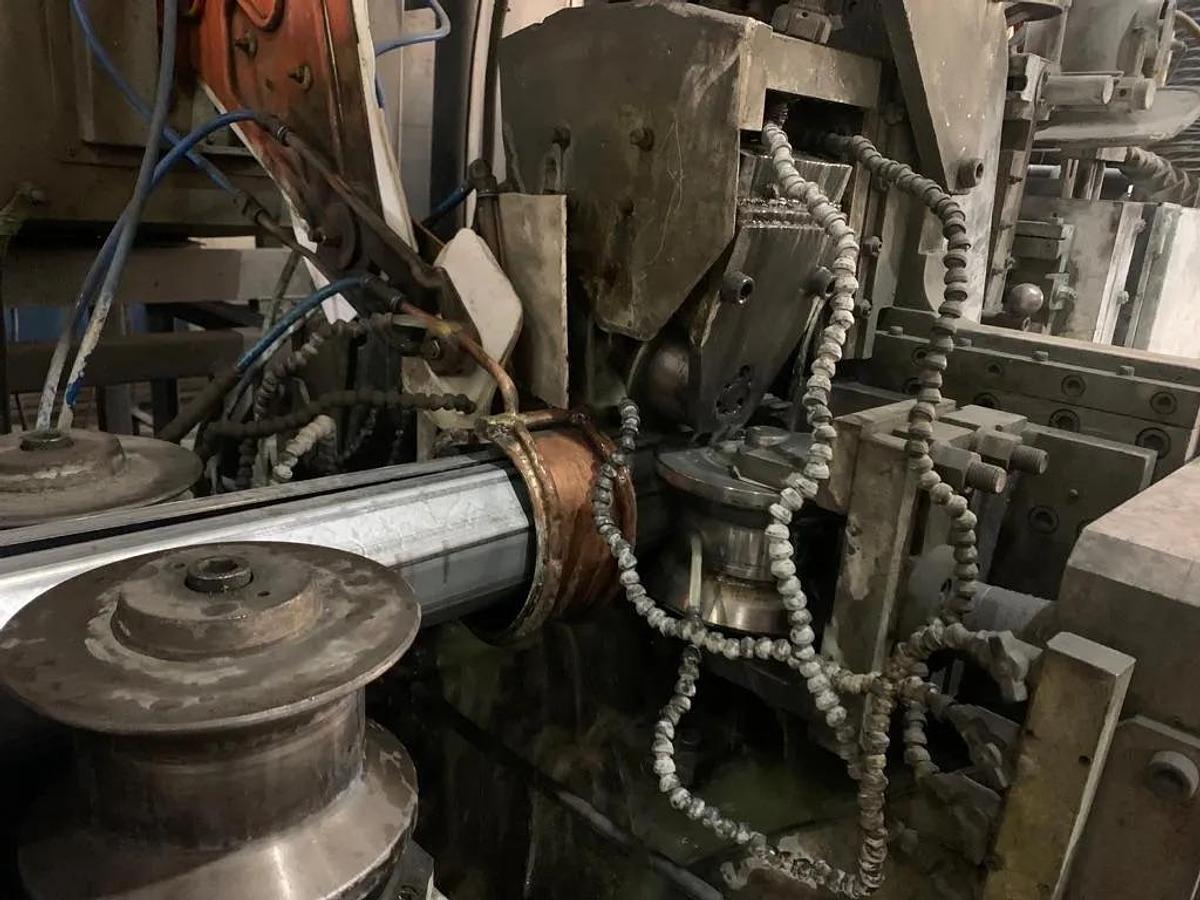 Used 100 mm x 100mm VAI / SEUTHE Direct Forming Tube Welding Line