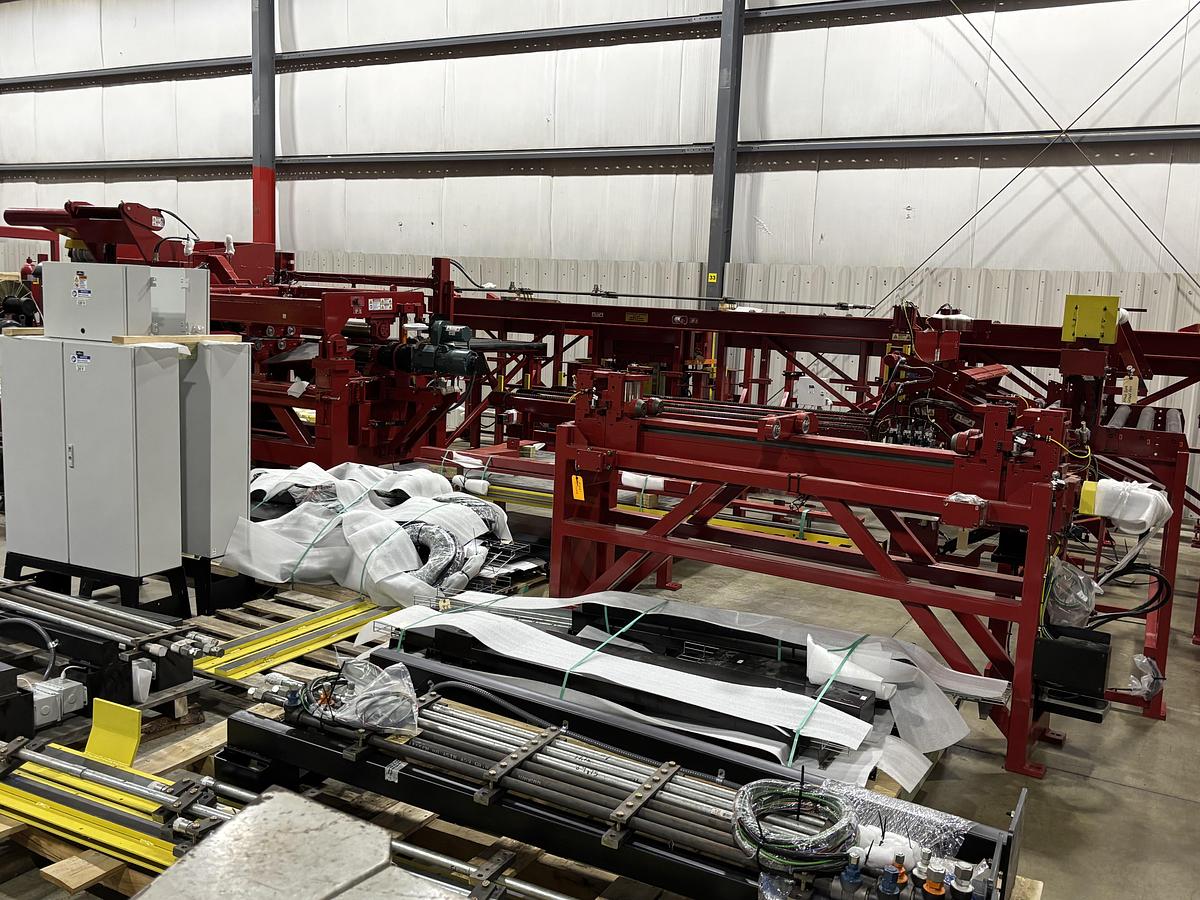 Used 63” X 0.079” Red Bud Cut-to-Length Line