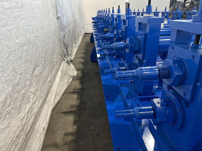 Used 14 STAND x 3.5" x 48" BRADBURY "36" SHADOW WALL PANEL" RAFTED ROLLFORMER