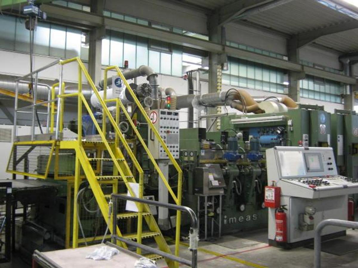 Used 50” x .040” George/Ungerer Grinding, Brushing & Cut To Length Line