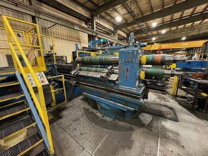 Used 60" x .250" x 50,000lbs Pro Eco Slitting Line