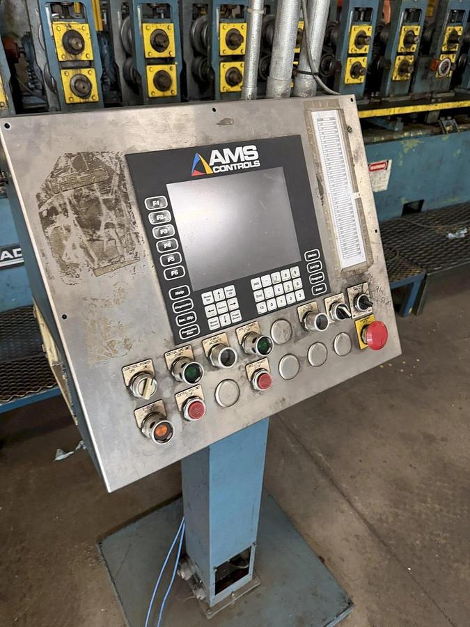 Used 12 Stand x 2" Arbor x 12" Roll Space Bradbury Stud Mill / Roll Forming Line
