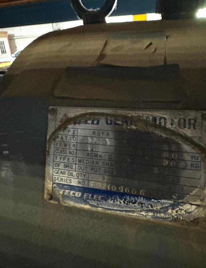 Used 84" W x 120" L Driven Conveyor, 10' Section