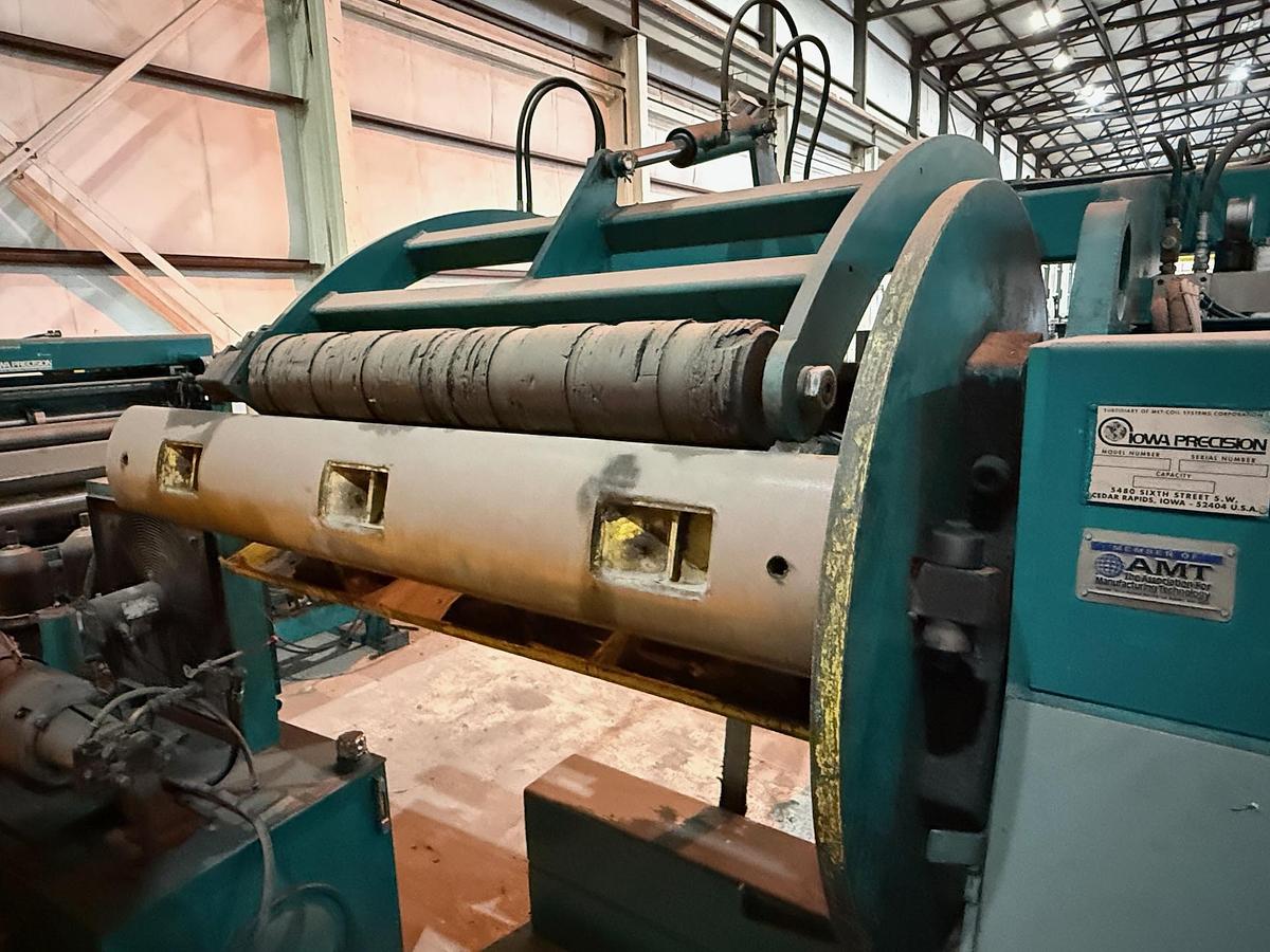 Used 72” x .075” x 20,000# Iowa Precision Multi-Blanking / Cut-To-Length Line