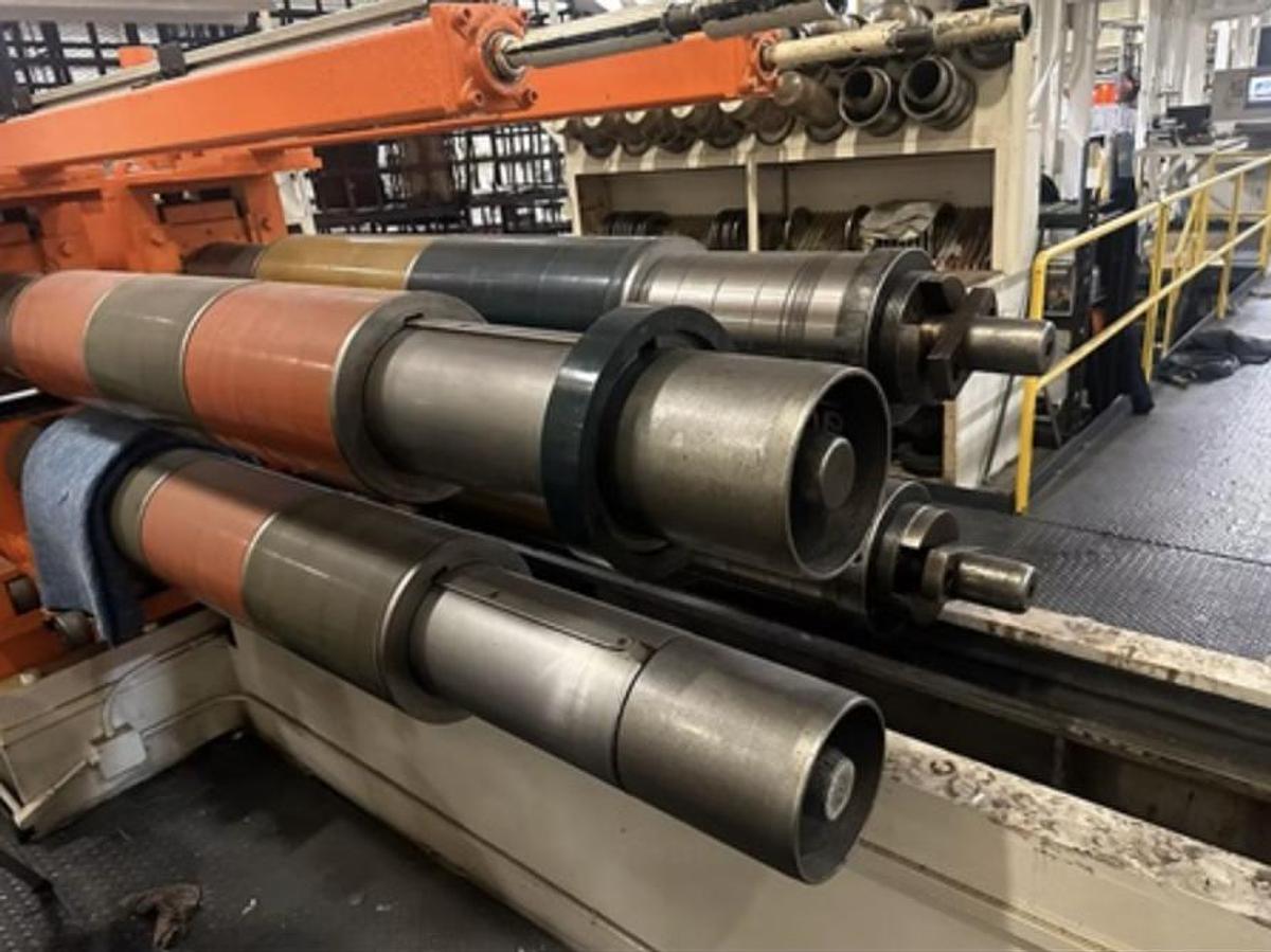 Used 72” x .125” x 75,000 lb Strilich/Bradbury Multi-Blanking Line
