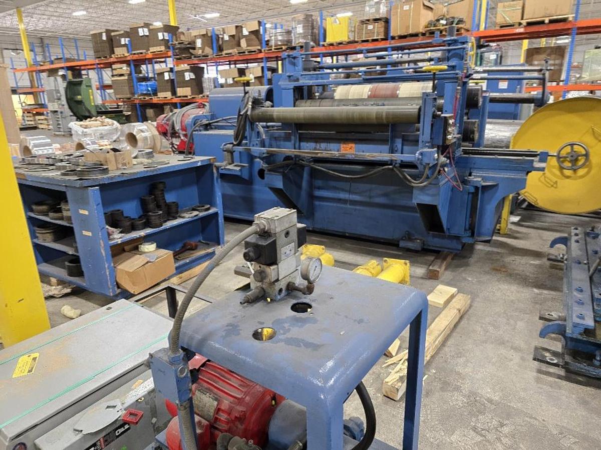 Used 30” x .125” x 10,000# Rex Slitting Line