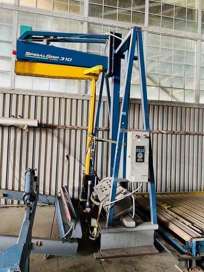 Used Signode Semi-Automatic Overhead Stretch Wrapping Machine