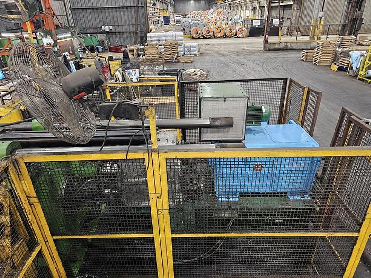 Used 60" x 50,000 Lbs Herr-Voss Recoiler w/ Attached Separator & Push-off  	