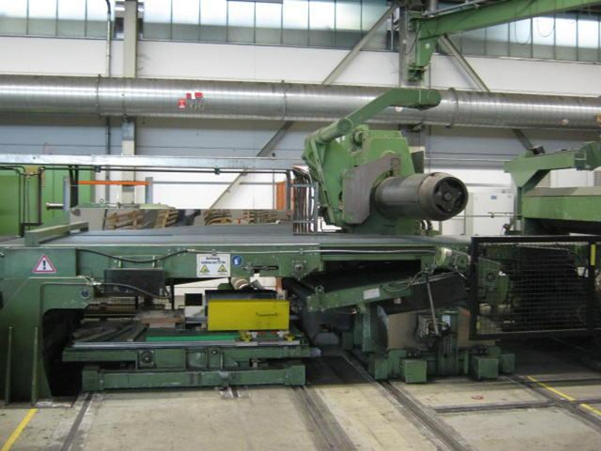 Used 50” x .040” George/Ungerer Grinding, Brushing & Cut To Length Line