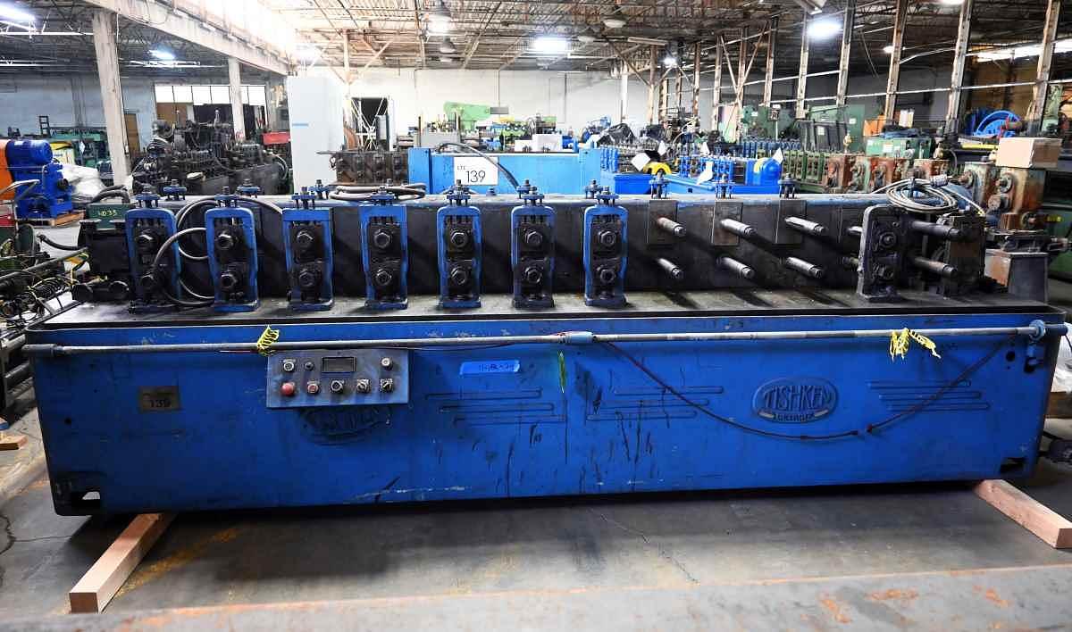 Used 12 Stand x 2” x 8” Tishken #12-MW-2 Rollformer
