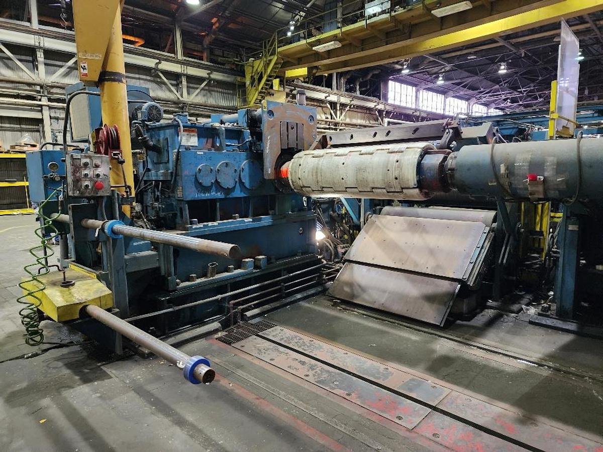 Used 52” x .100” x 35,000 Lb. Stamco Double-Loop Slitting Line
