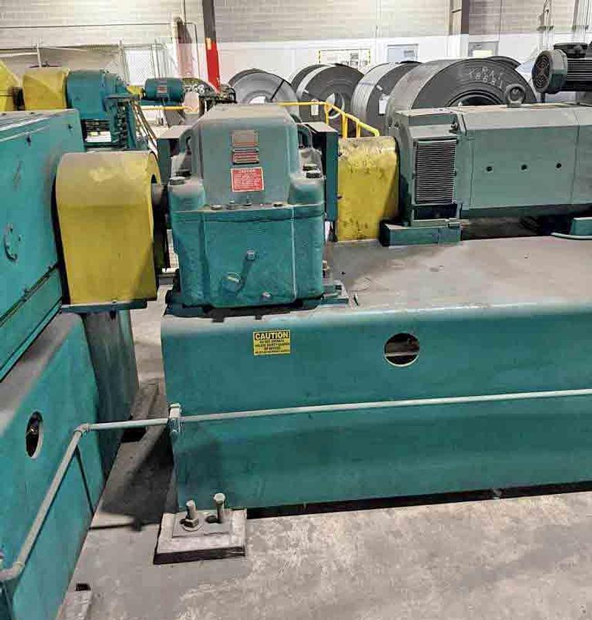 Used 74" x 0.375" x 60,000 Lb Herr Voss Cut To Length Line
