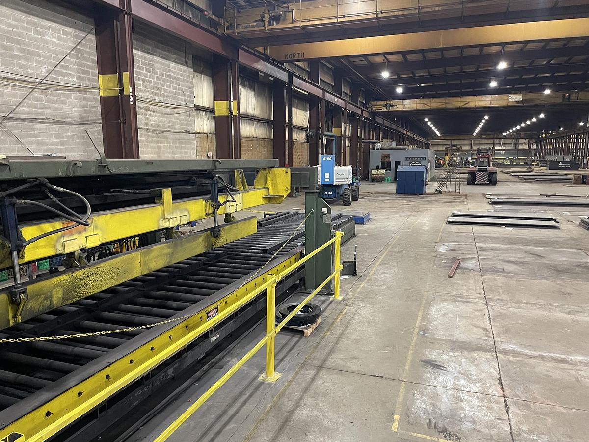 Used 72" x 1/2" x 44,000lb Bradbury/Paxson Cut-To-Length Line