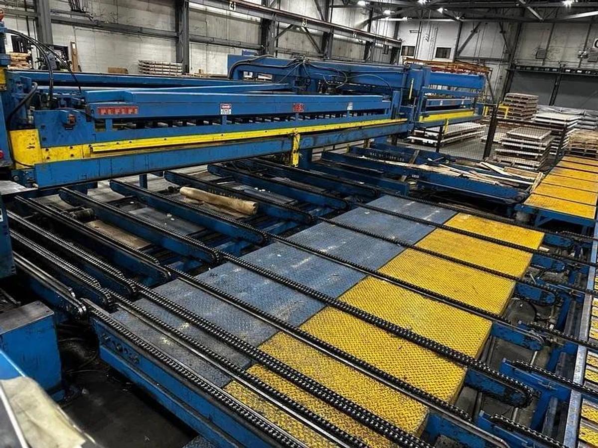 Used 60” x .135” x 80,000 Lbs Red Bud Multiblanking Line With Three 5HI Cassettes