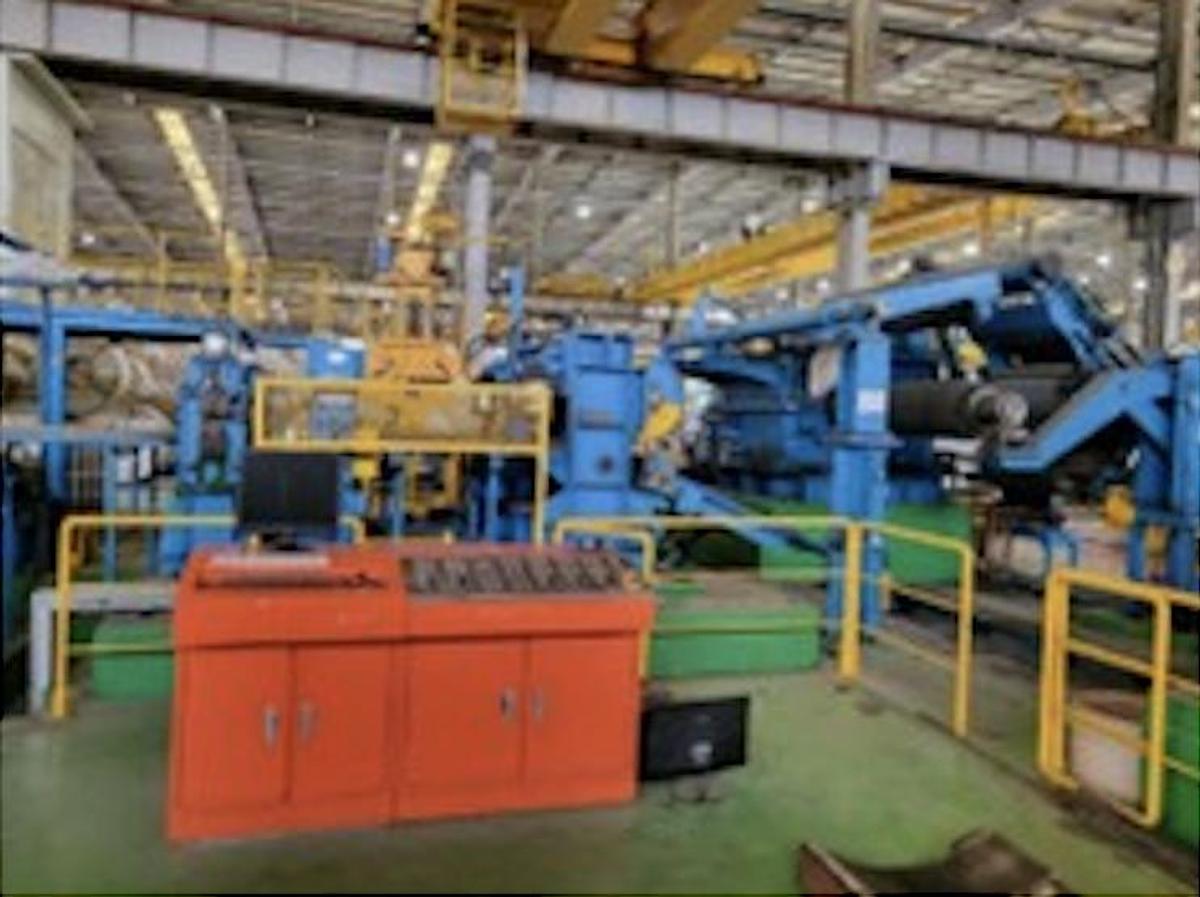 Used 63” x 0.079” x 28,000 Lb Tension Leveling Line