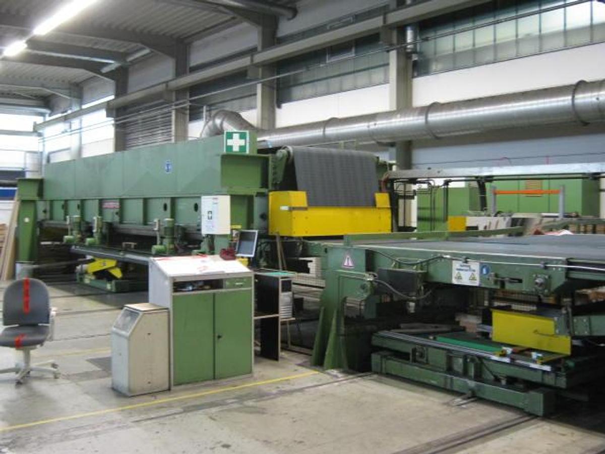 Used 50” x .040” George/Ungerer Grinding, Brushing & Cut To Length Line
