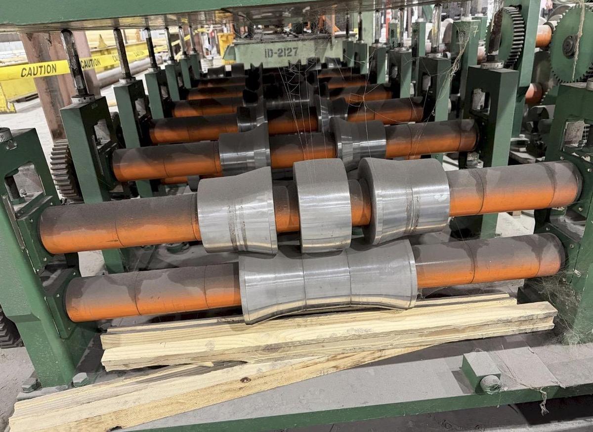 Used 14 Stand x 3" x 44" Bradbury Model 320 Panel Roll Forming Line