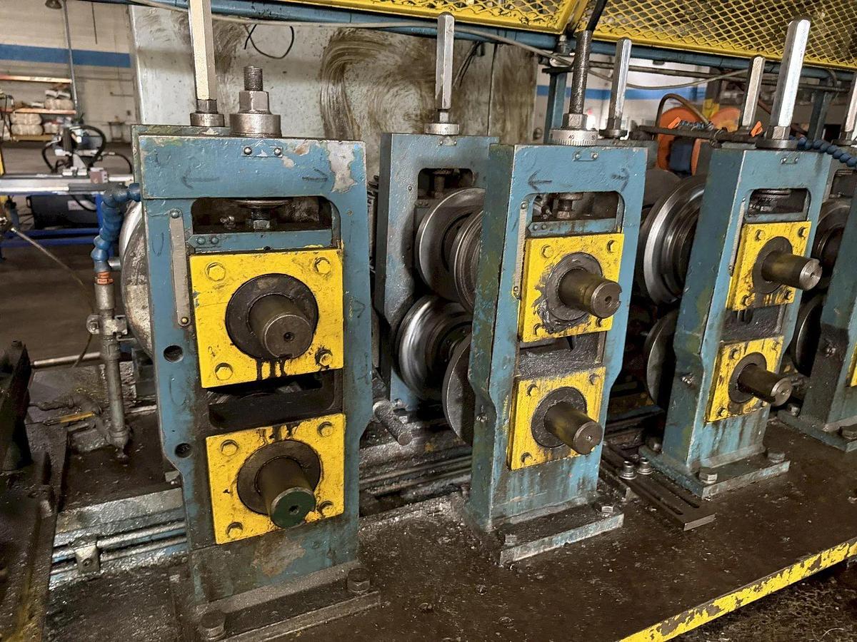 Used 12 Stand x 2" Arbor x 12" Roll Space Bradbury Stud Mill / Roll Forming Line
