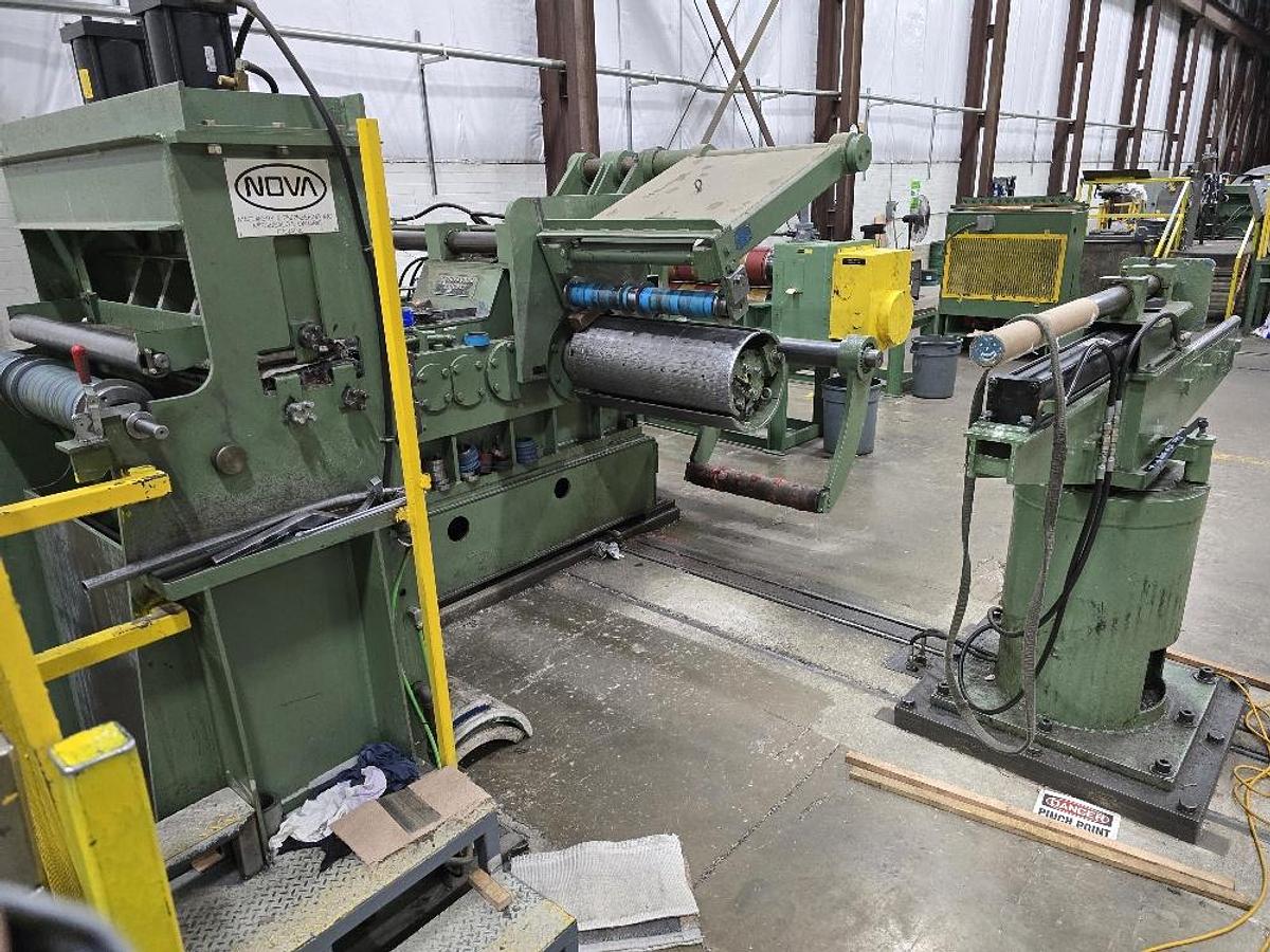 Used 36” x 30,000 lb Nova Slitting Line