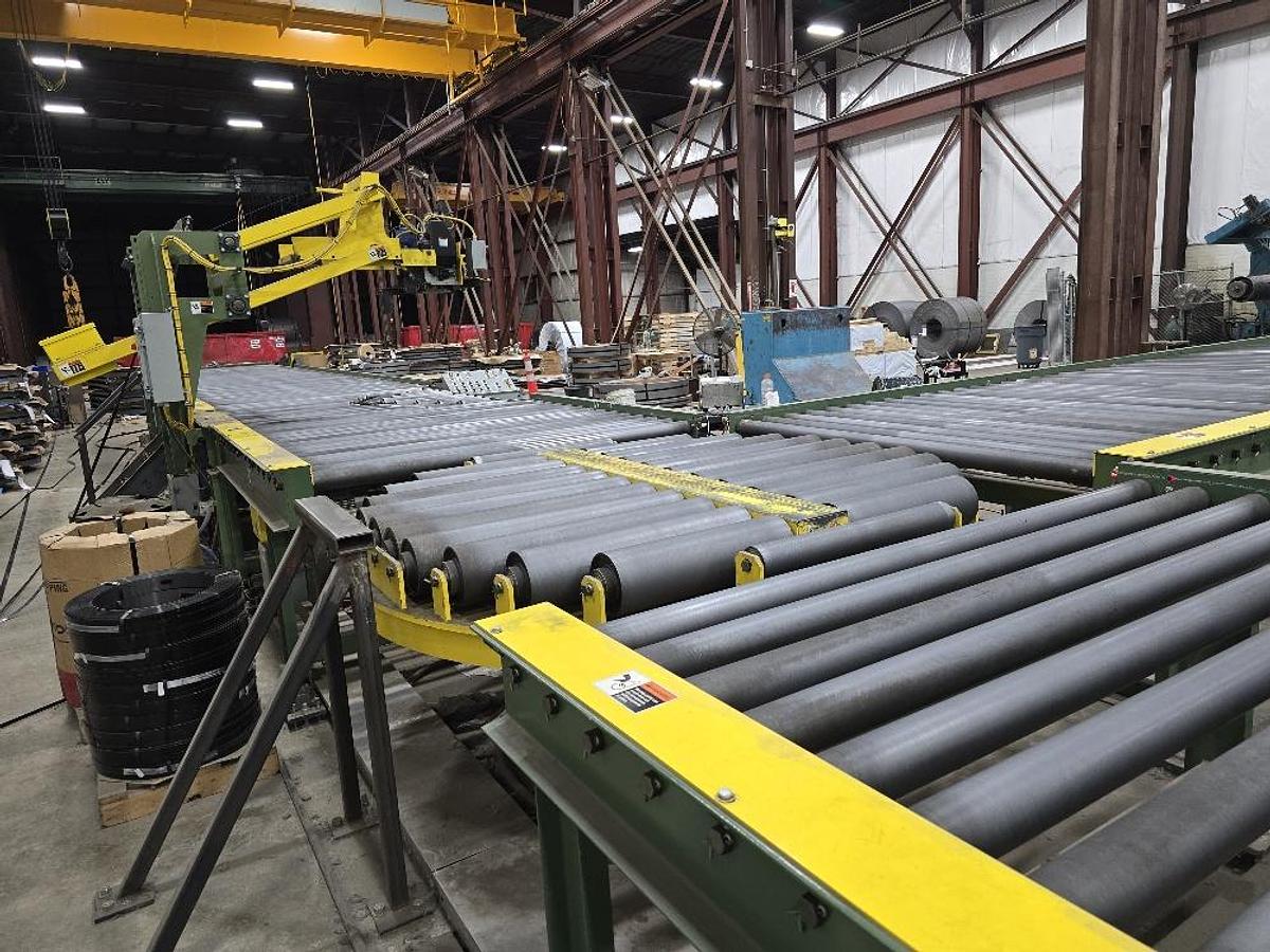Used 72" x 12,000 Lb. Pomacon Banding Line