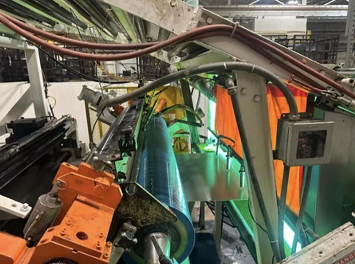 Used 68” x .032” x 45,000 lb Laminating / Bonding Adhesive Line