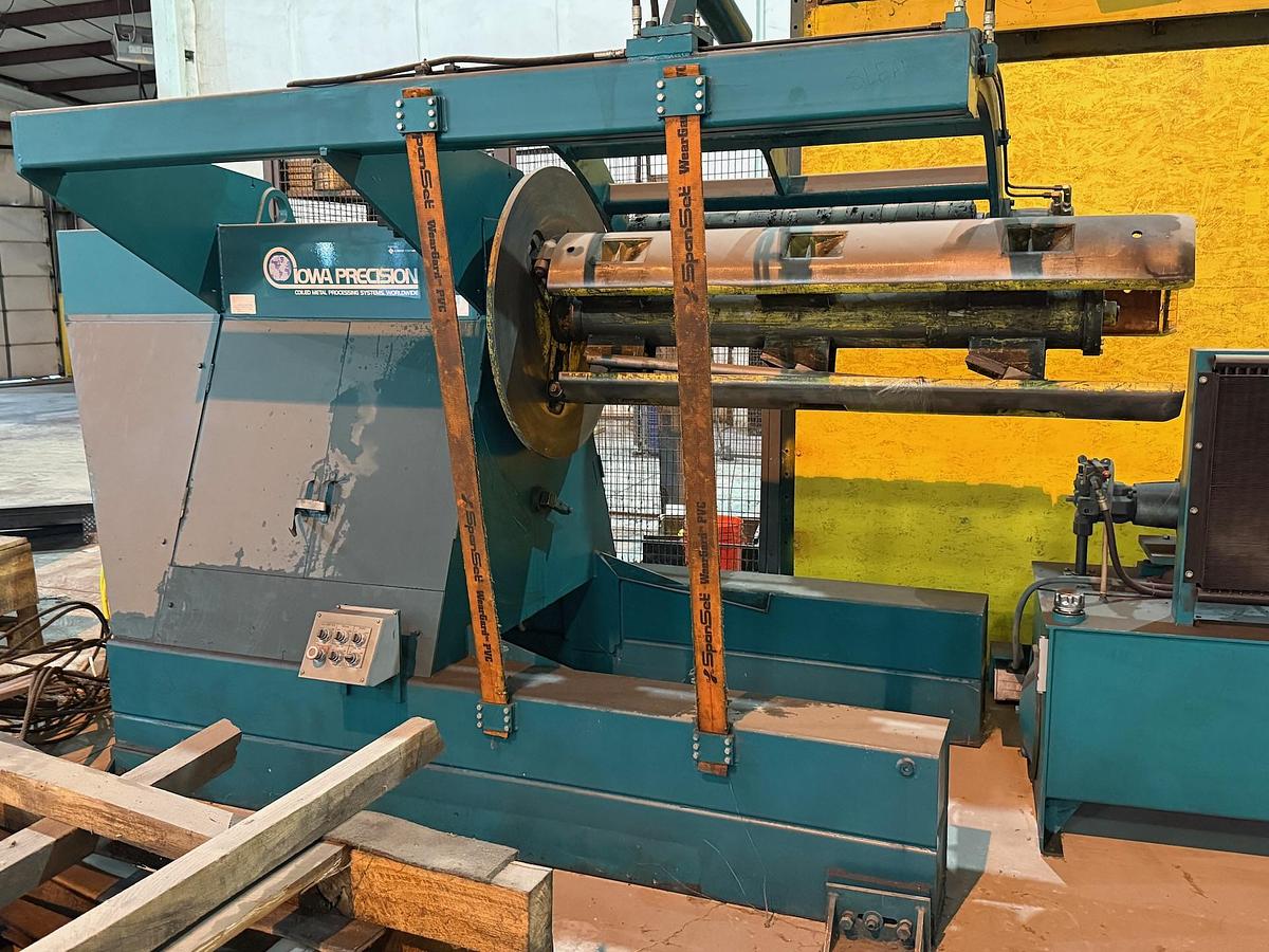 Used 72” x .075” x 20,000# Iowa Precision Multi-Blanking / Cut-To-Length Line