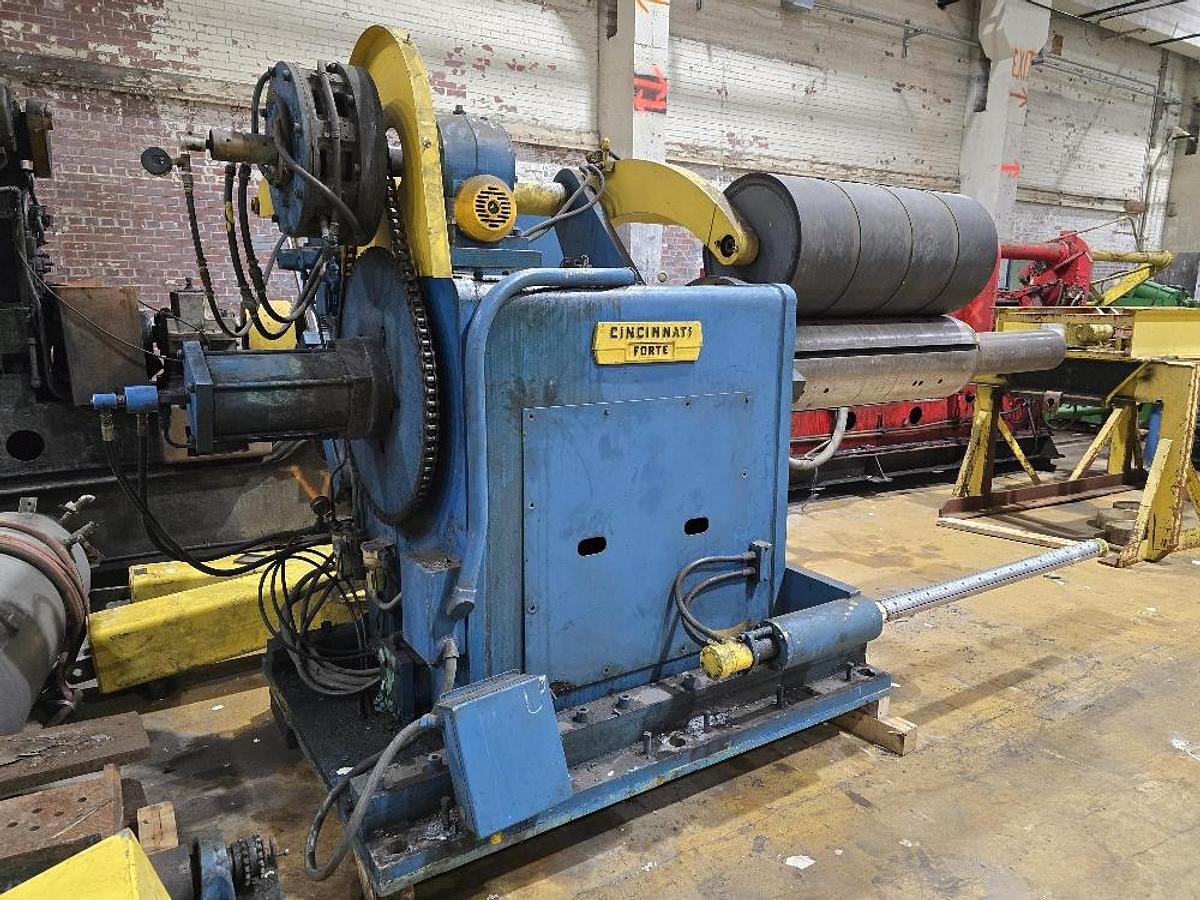 Used 49” x 40,000# Cincinnati Uncoiler