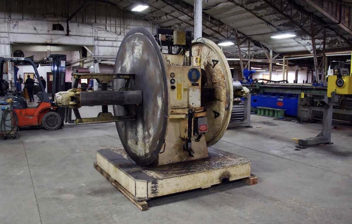 Used 10,000 Lb. x 24" Michigan Roll Form Double Uncoiler
