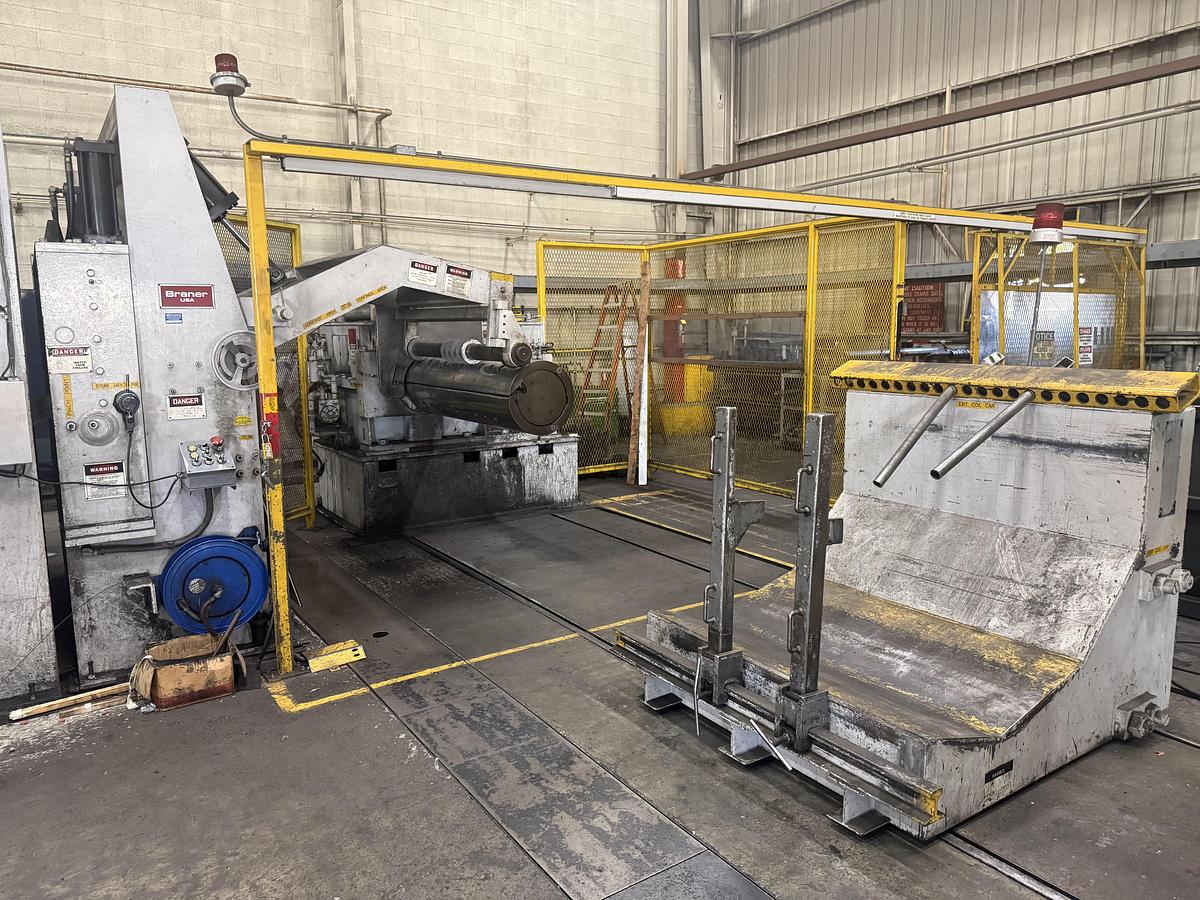 Used 60” x .135” x 48,000 Lb Braner Slitting Line