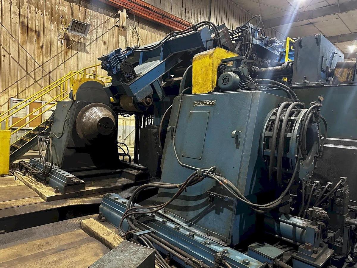 Used 72” x .500” x 60,000 Lbs. Pro-Eco Push Pull Pickle Line