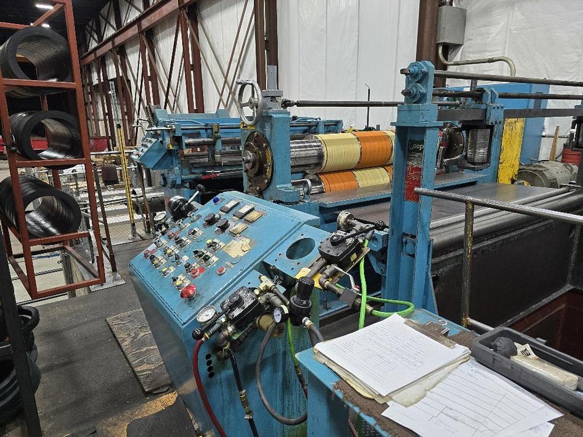 Used 72” X 50,000 Lb Loopco Slitting Line