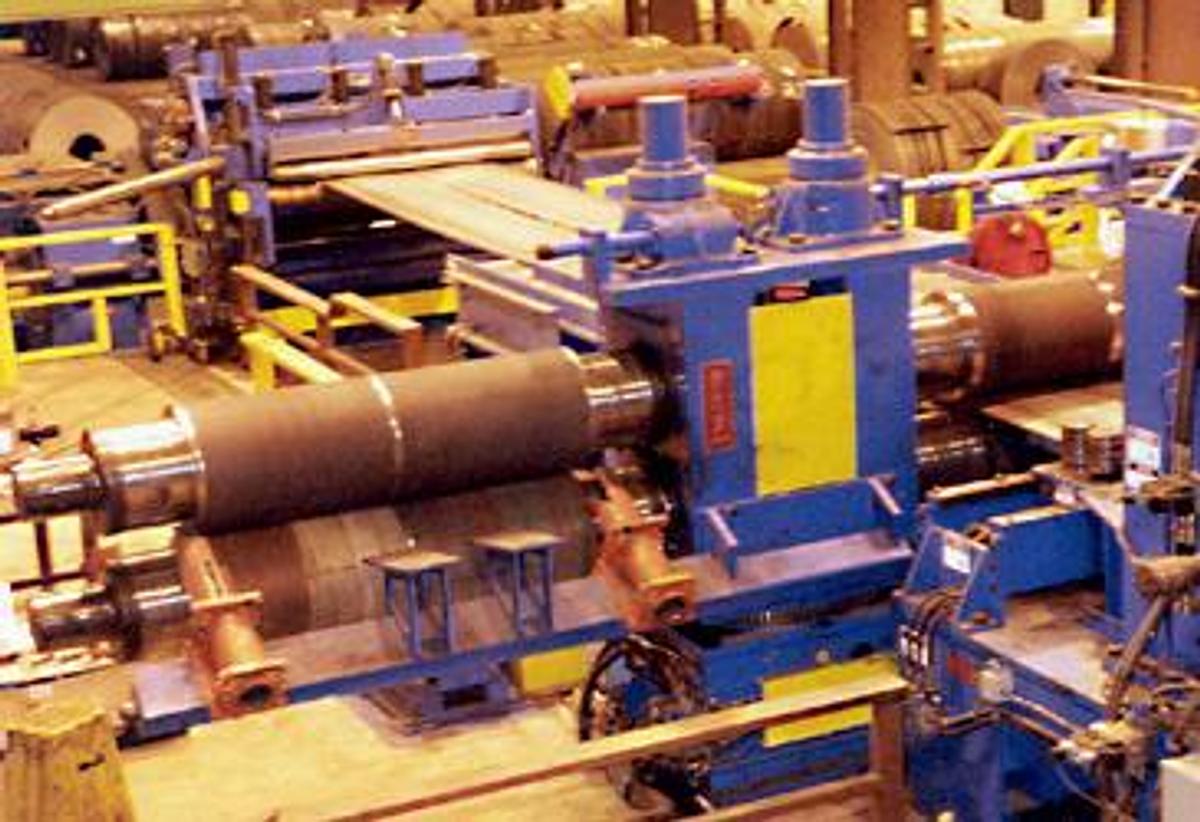 Used 75" x .625" x 90,0000 Lbs. Braner Slitting Line