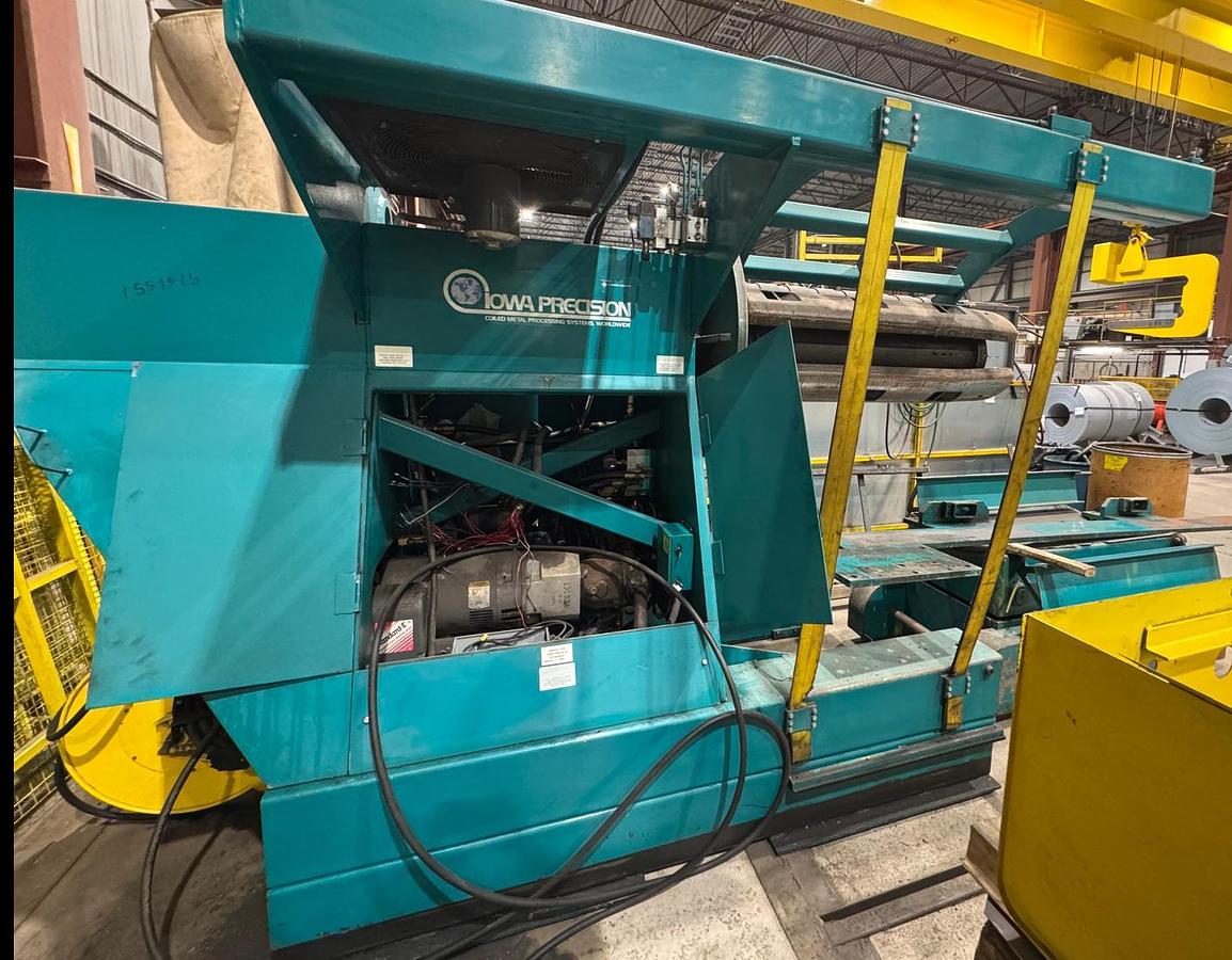 Used 60" x 30,000 Lbs. Iowa-Precision Uncoiler & Coil Car