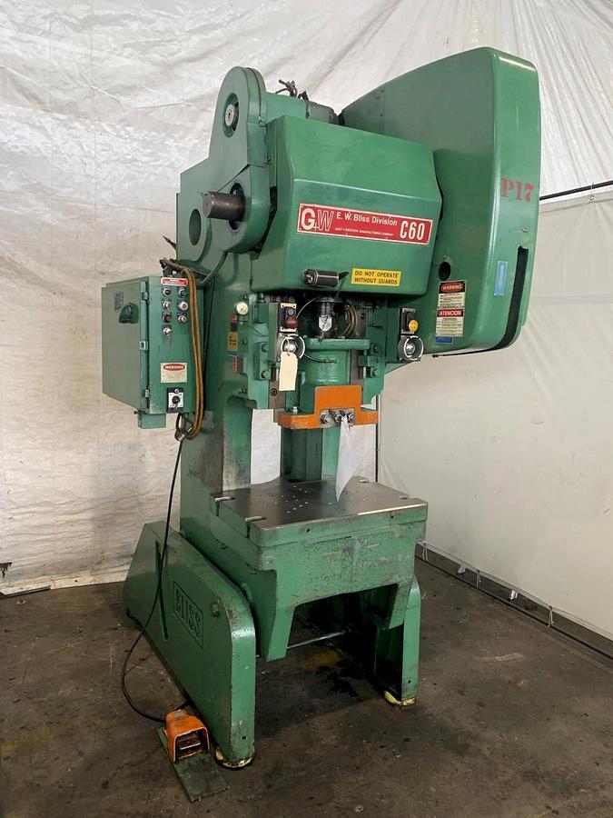 Used 60 TON E-W BLISS C-60 OBI PRESS