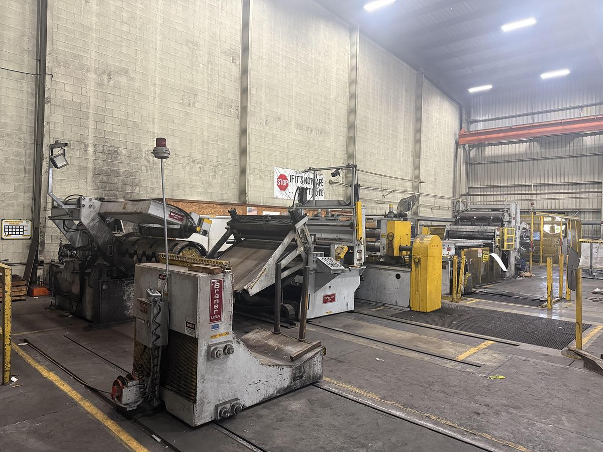 Used 60” x .135” x 48,000 Lb Braner Slitting Line