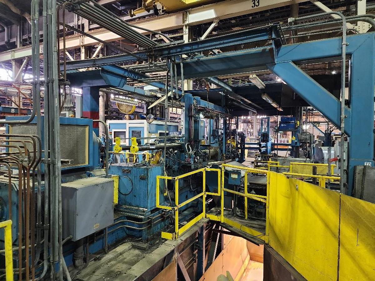 Used 52” x .100” x 35,000 Lb. Stamco Double-Loop Slitting Line