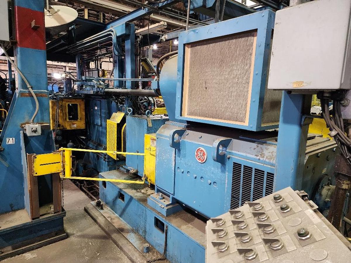 Used 52” x .100” x 35,000 Lb. Stamco Double-Loop Slitting Line