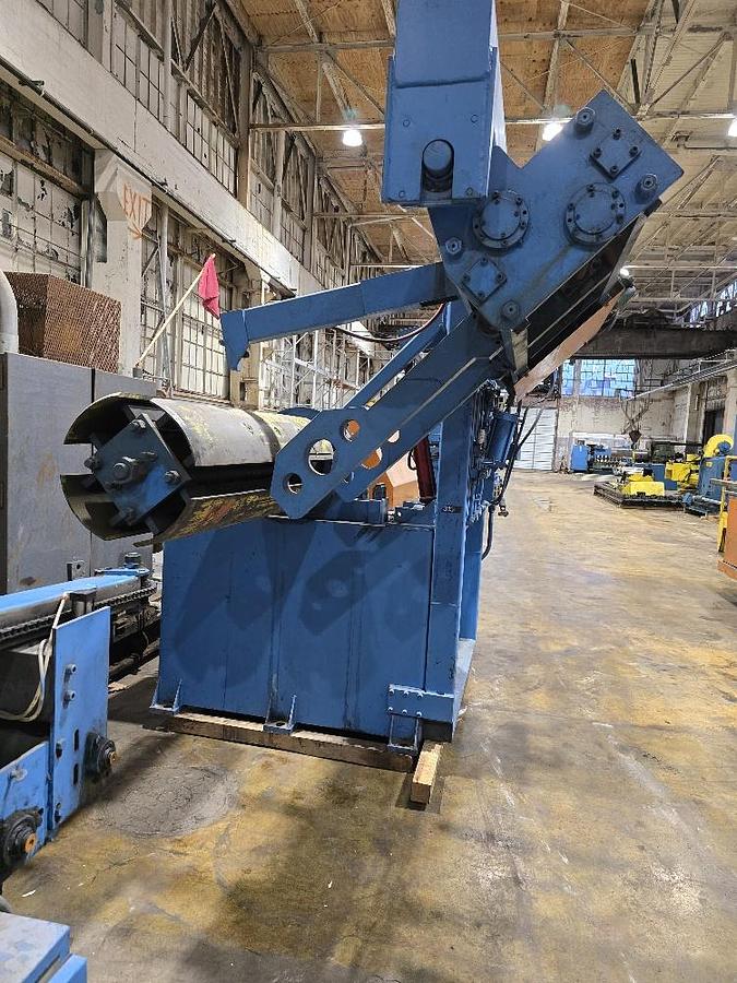 Used 56” x 30,000 Lbs. Rowe Uncoiler