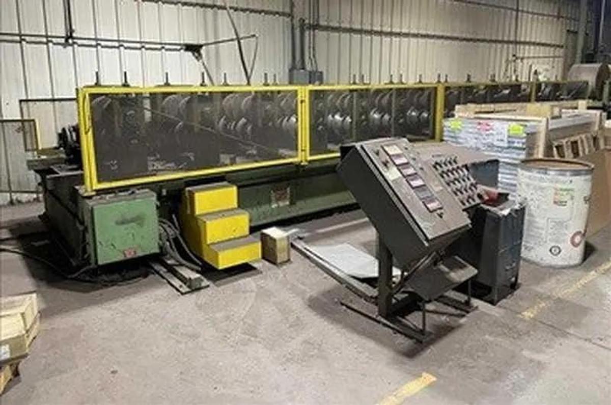 Used 12 Stand x 30” x 3” Bradbury Zee Purlin Rollforming Line