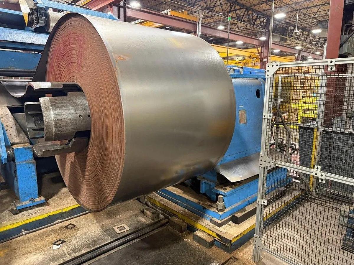 Used 54” x 0.187” x 40,000# Loopco Slitting Line