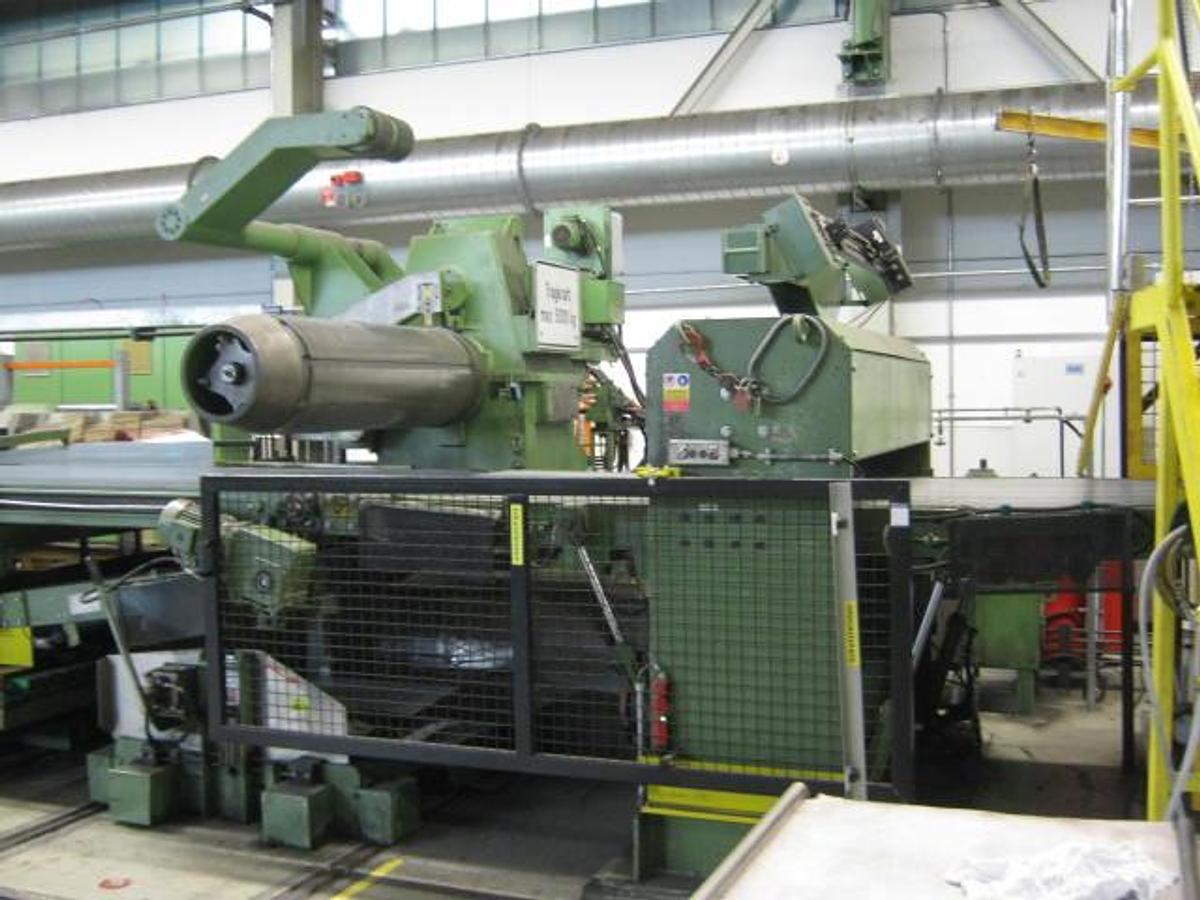 Used 50” x .040” George/Ungerer Grinding, Brushing & Cut To Length Line