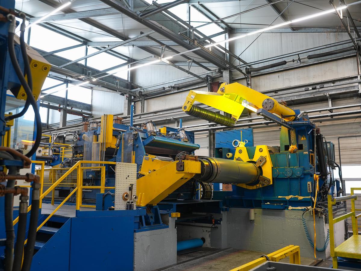 Used 65” x .098” Stainless Steel Slitting Line