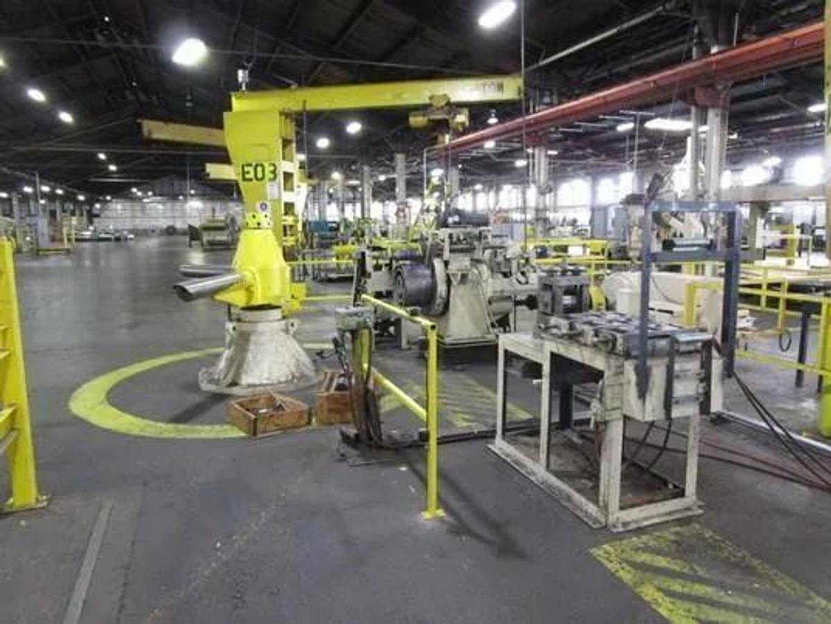 Used 4" Wide X .060" - .250" Coil To Coil Edging Line
