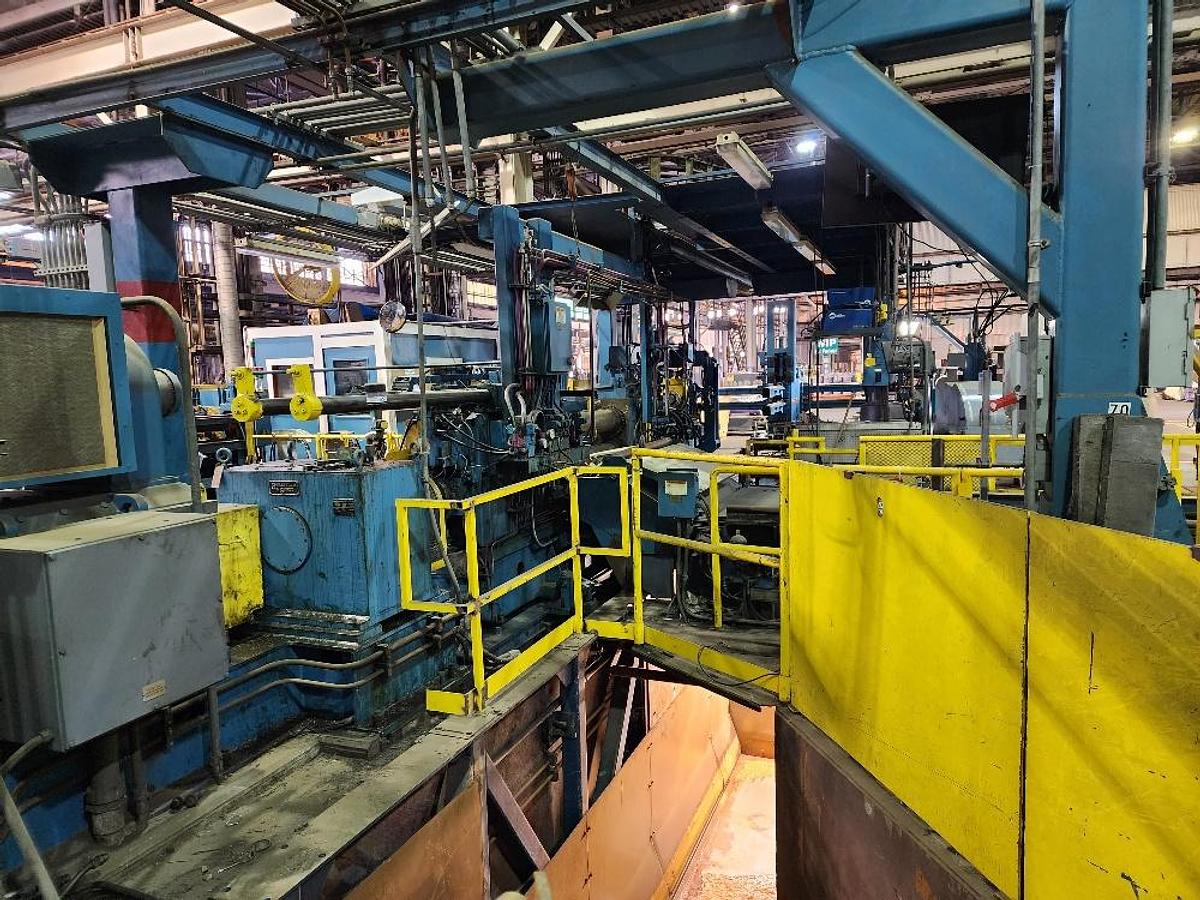 Used 52” x .100” x 35,000 Lb. Stamco Double-Loop Slitting Line