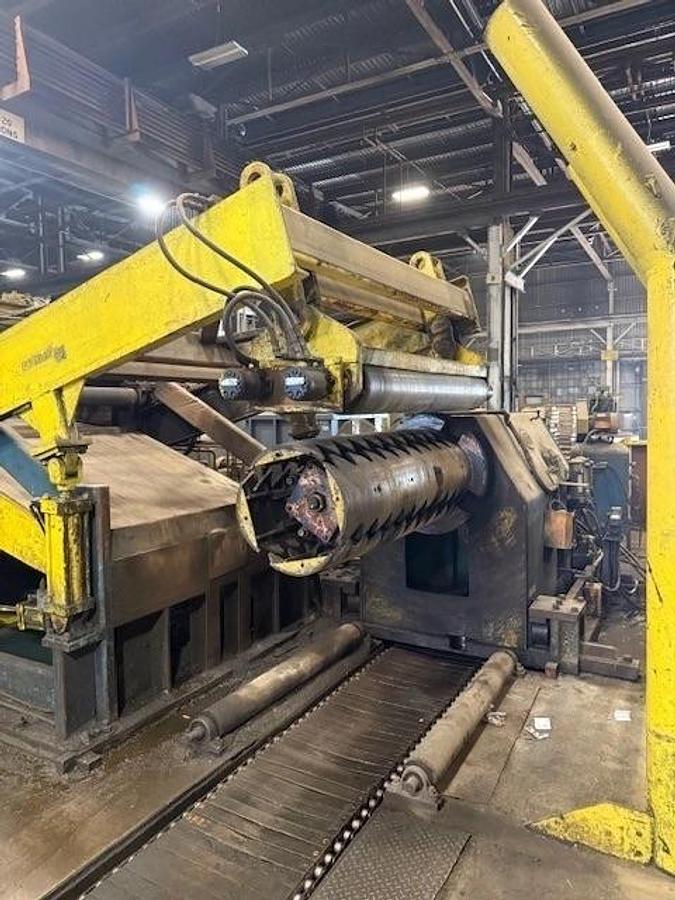 Used 60" x 1/2" x 60,000Lb Braner/Yoder Slitting Line