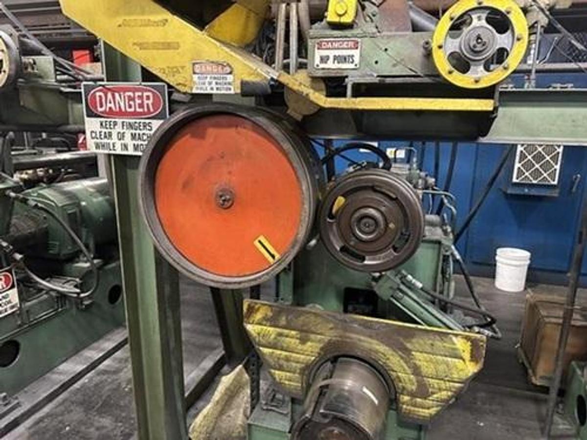 Used 18" x .025" PM / Andritz Oscillating Slitting Line with 12 Recoilers