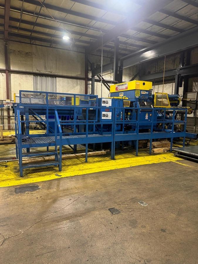 Used 60” x .075” x 50,000 Lb. Red Bud Cut To Length Line