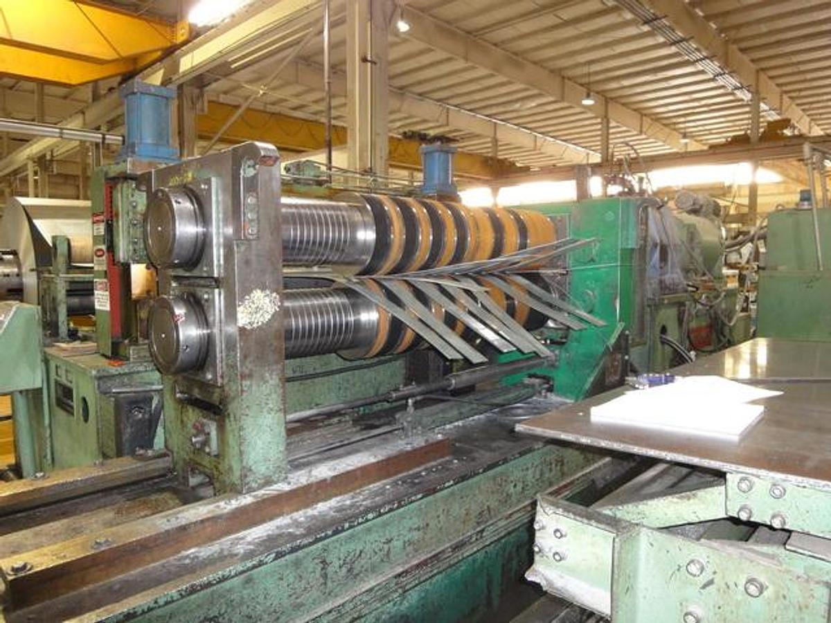 Used 60” x .125" x 40,000 Lbs. UMI Slitting Line