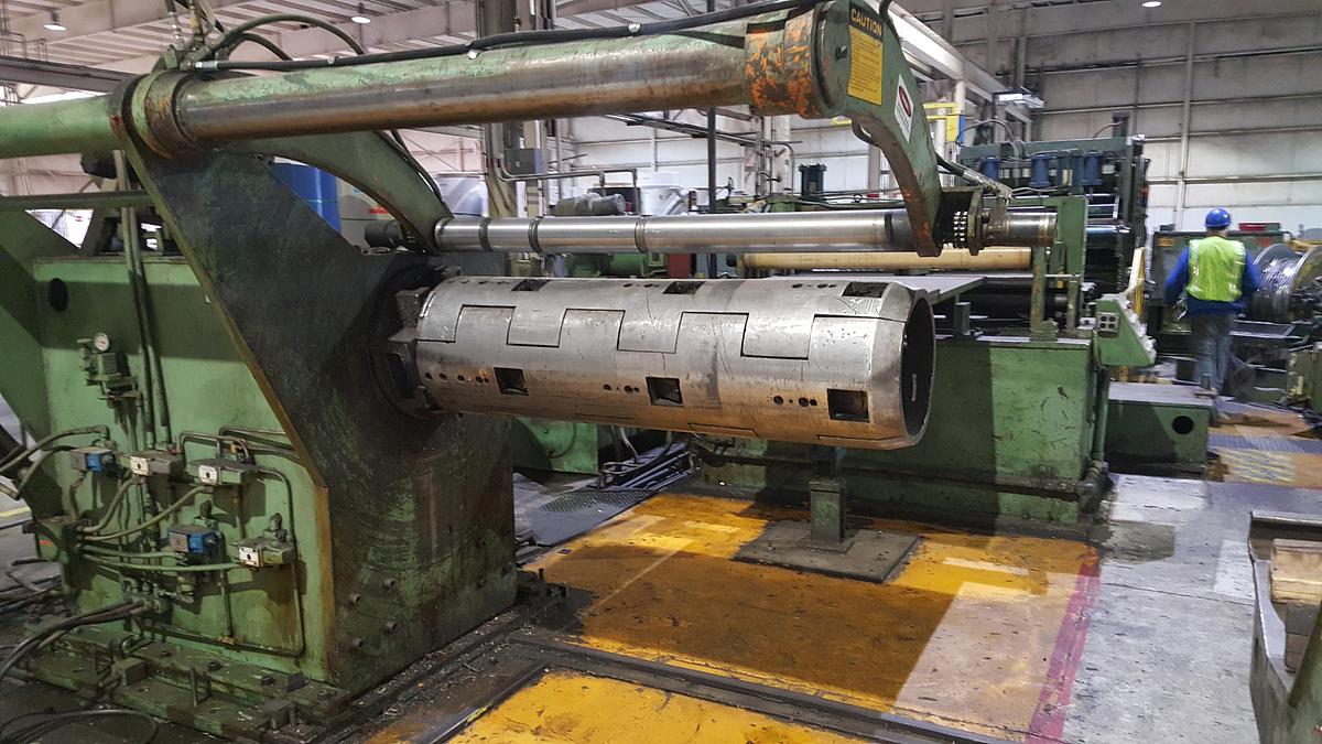 Used 60” x .125" x 40,000 Lbs. UMI Slitting Line