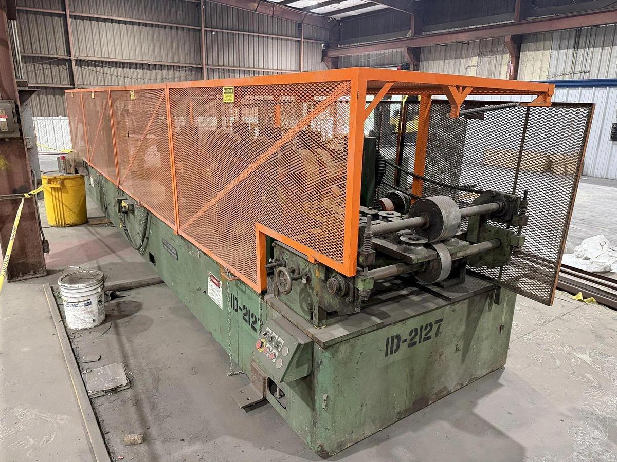 Used 12 Stand x 3.5” Arbor x 26” Roll Space Bradbury C&Z Purlin Roll Forming Line